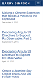 Mobile Screenshot of barrysimpson.net