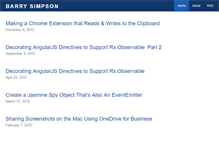 Tablet Screenshot of barrysimpson.net
